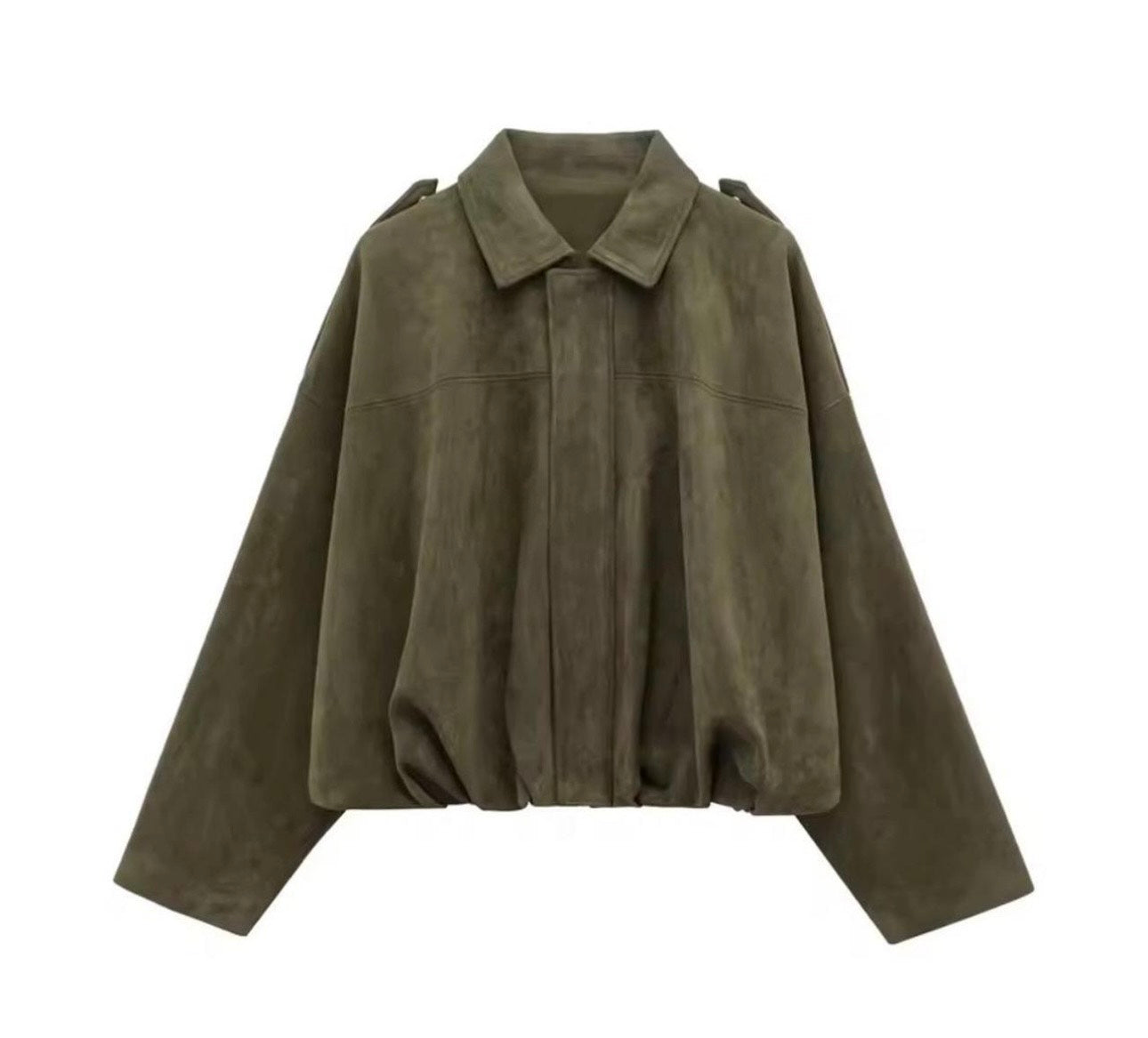 Indi Suede Bomber Khaki