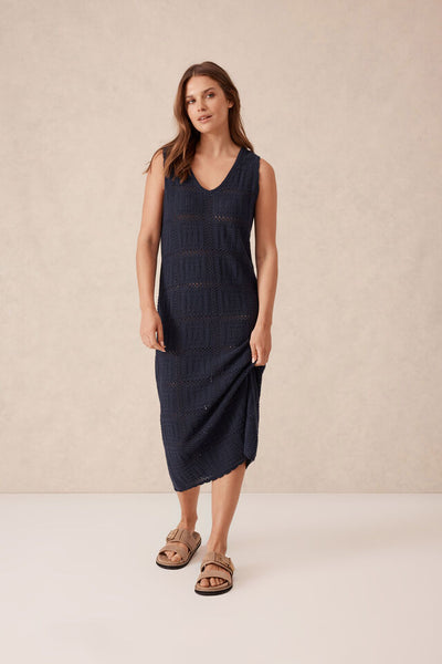 Ceres Life Tank Midi Dress Navy