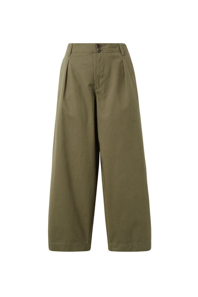 Ceres Life Pleat Twill Pant Soft Olive