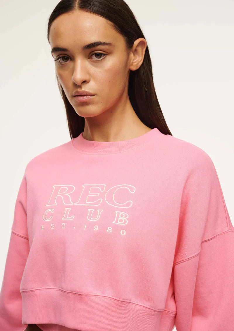 P E Nation Rally Sweat Pink Lemonade