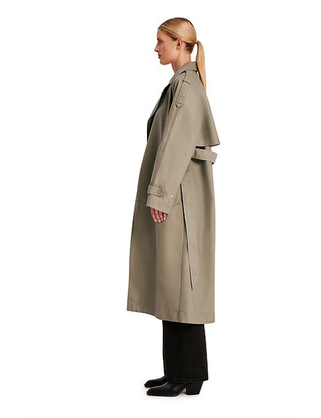 Nude Lucy Freida Trench Pewter