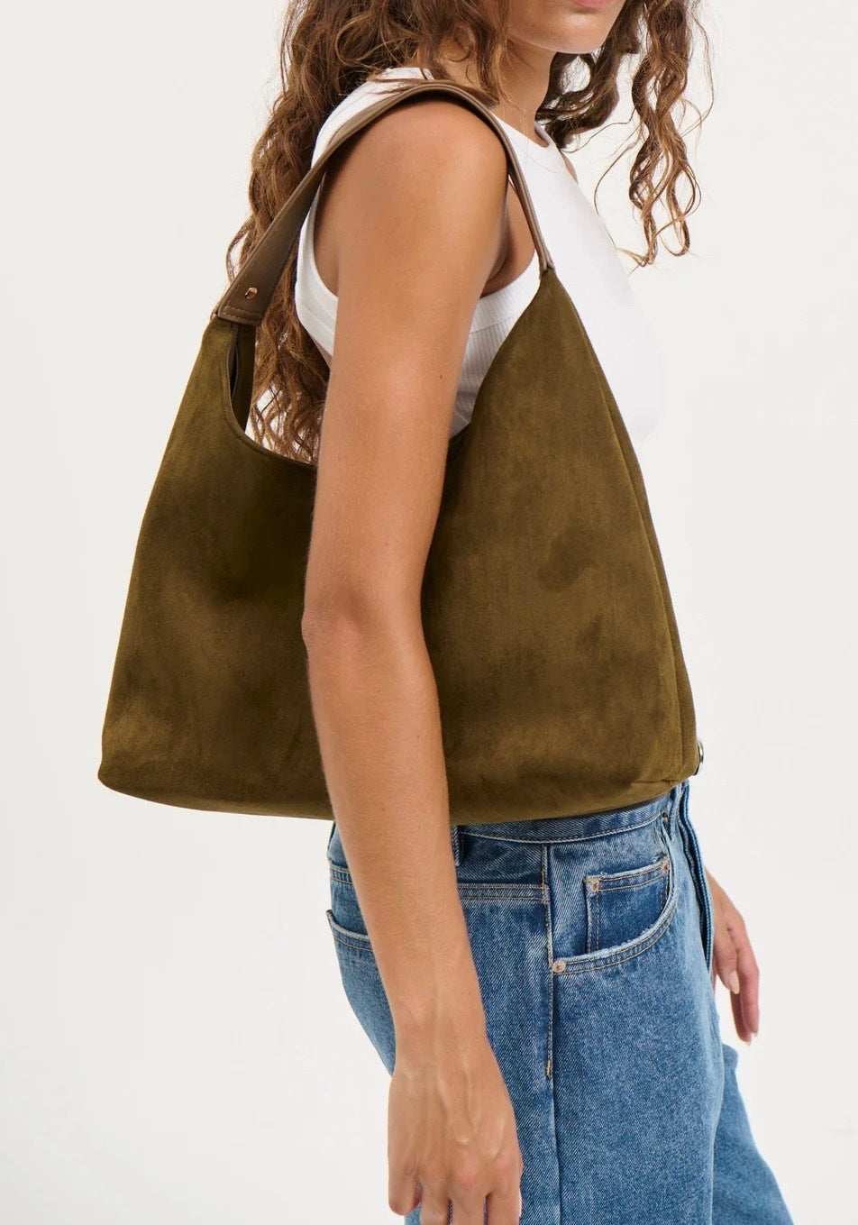 Kenny Suede Bag Olive