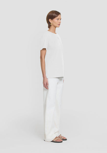 Viktoria &Woods Cut Out Tee Ivory