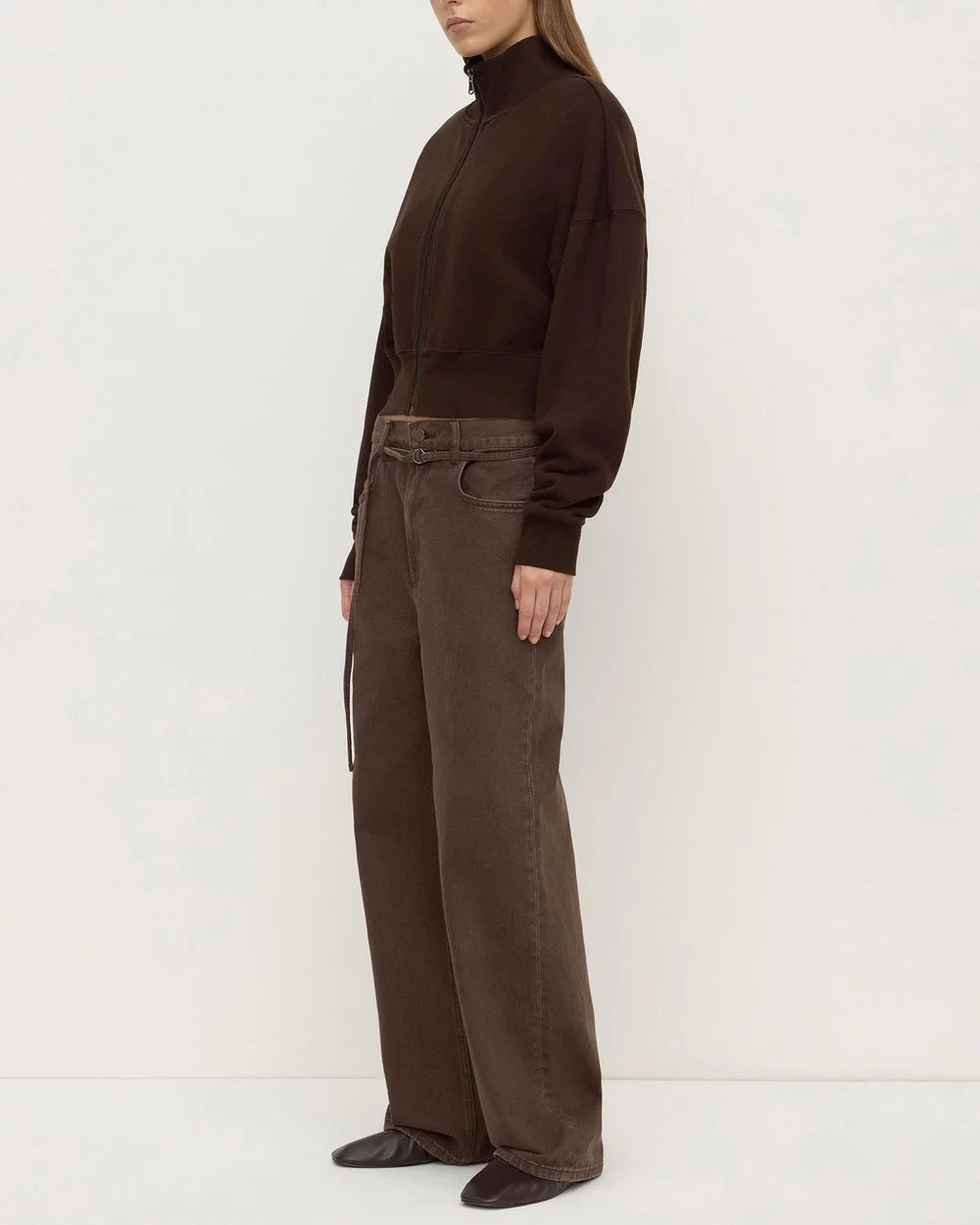 Brushed Cotton Jacket Ganache