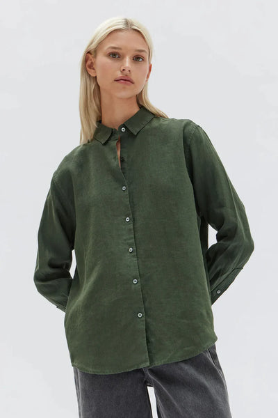 Assembly Label Xander Long Sleeve Shirt Forest